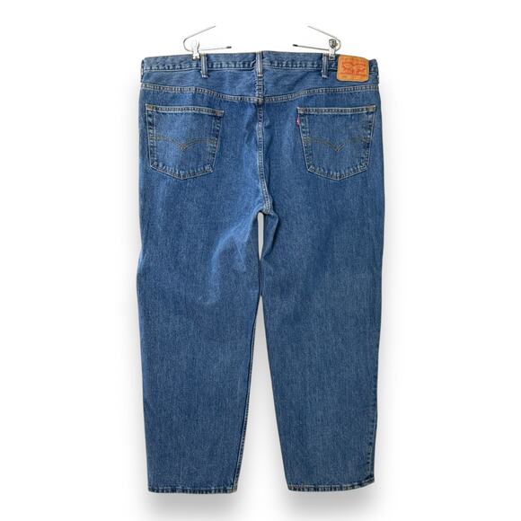 Levis Relaxed Straight 550 Baggy Jeans Stonewash Cotton 47x30* (48x32) Big&Tall - Picture 14 of 16